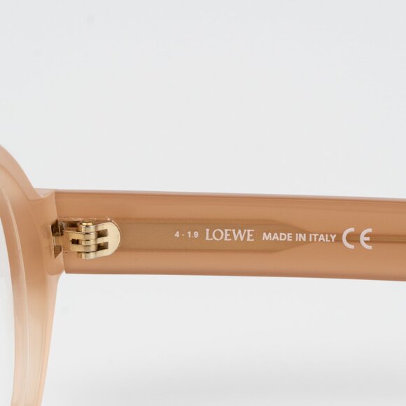 Loewe Women Eyeglasses Shiny Light Pink Demo Round LW50009I 072 BRAND NEW - Picture 4 of 9